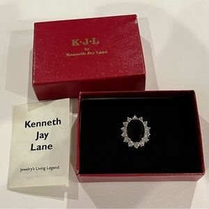 Kenneth Jay Lane Princess Diana style cocktail ring size 6